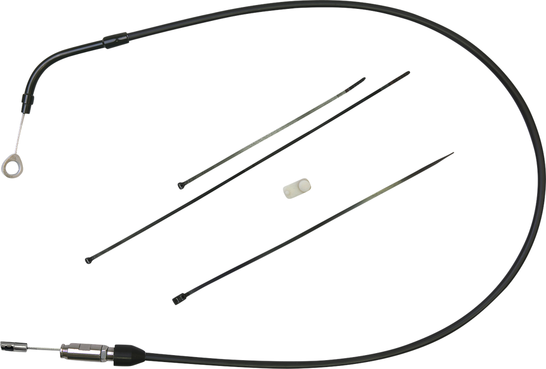 0652-2886 - DRAG SPECIALTIES Clutch Cable - Upper - Bent Tube - 39" - Black/Black 6323500HE