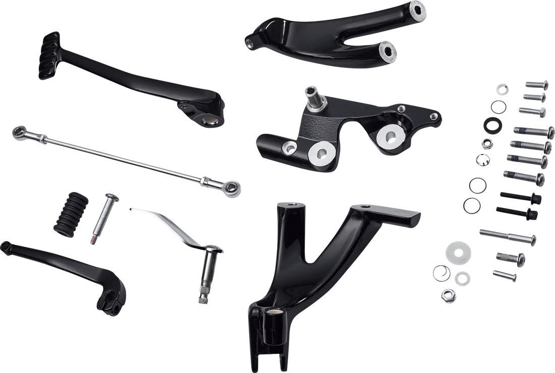 1622-0574 - DRAG SPECIALTIES Forward Control Kit - Softail - Black D35-0224GB
