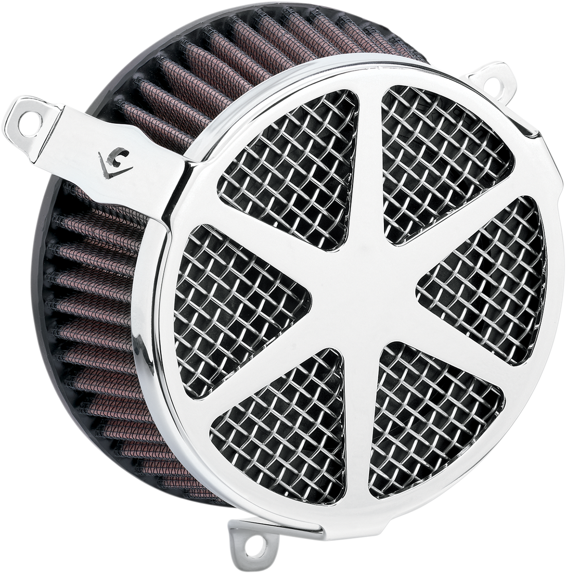 1010-3008 - COBRA Air Filter - Spoke - Chrome 606-0100-04-SB