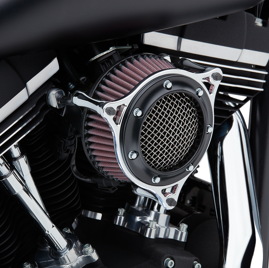 1010-3061 - COBRA RPT Air Intake - Black/Chrome 606-0104-05CBSB