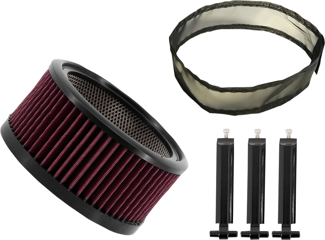 1011-4663 - TRASK Air Filter - Big Power Assault - Gloss Black TM-1020-BPGBK