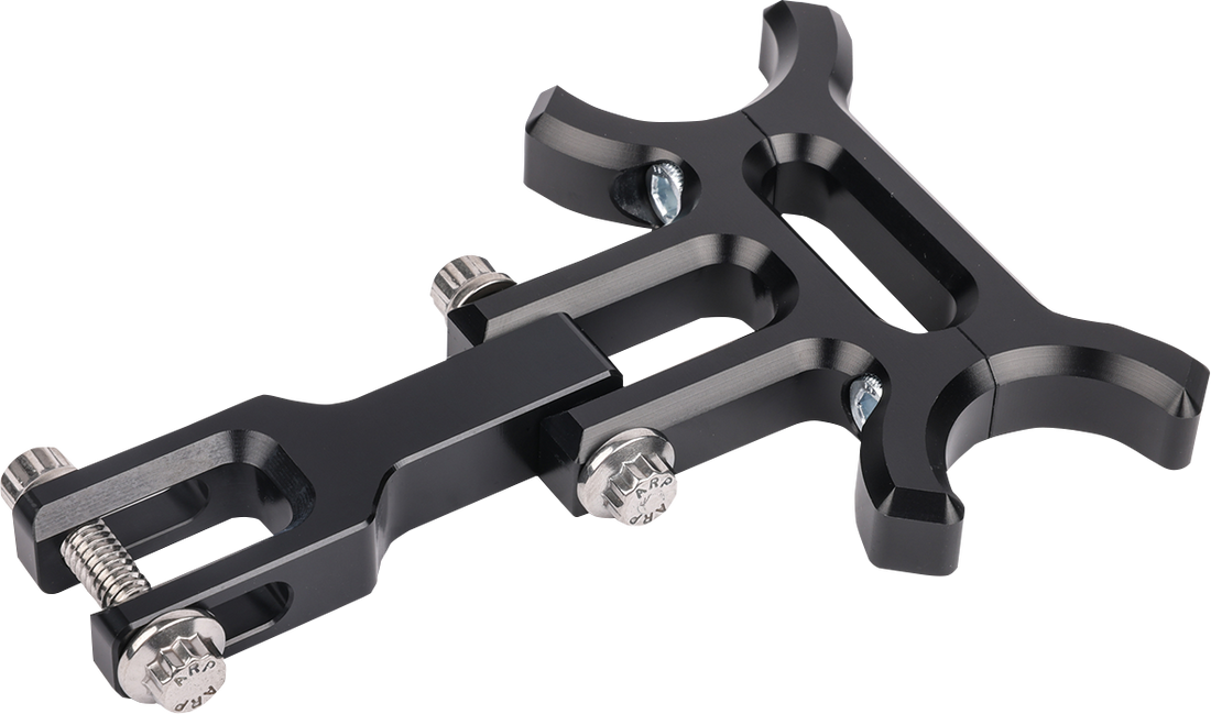 2210-0633 - THRASHIN SUPPLY CO. Holeshot riser gauge relocation mounting bracket - Black TSC-2215