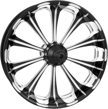 0201-1918 - PERFORMANCE MACHINE (PM) Wheel - Revolution - Front/Dual Disc - with ABS -  Platinum Cut* - 21"x3.50" - '08+ FLD 12047106RELJBMP