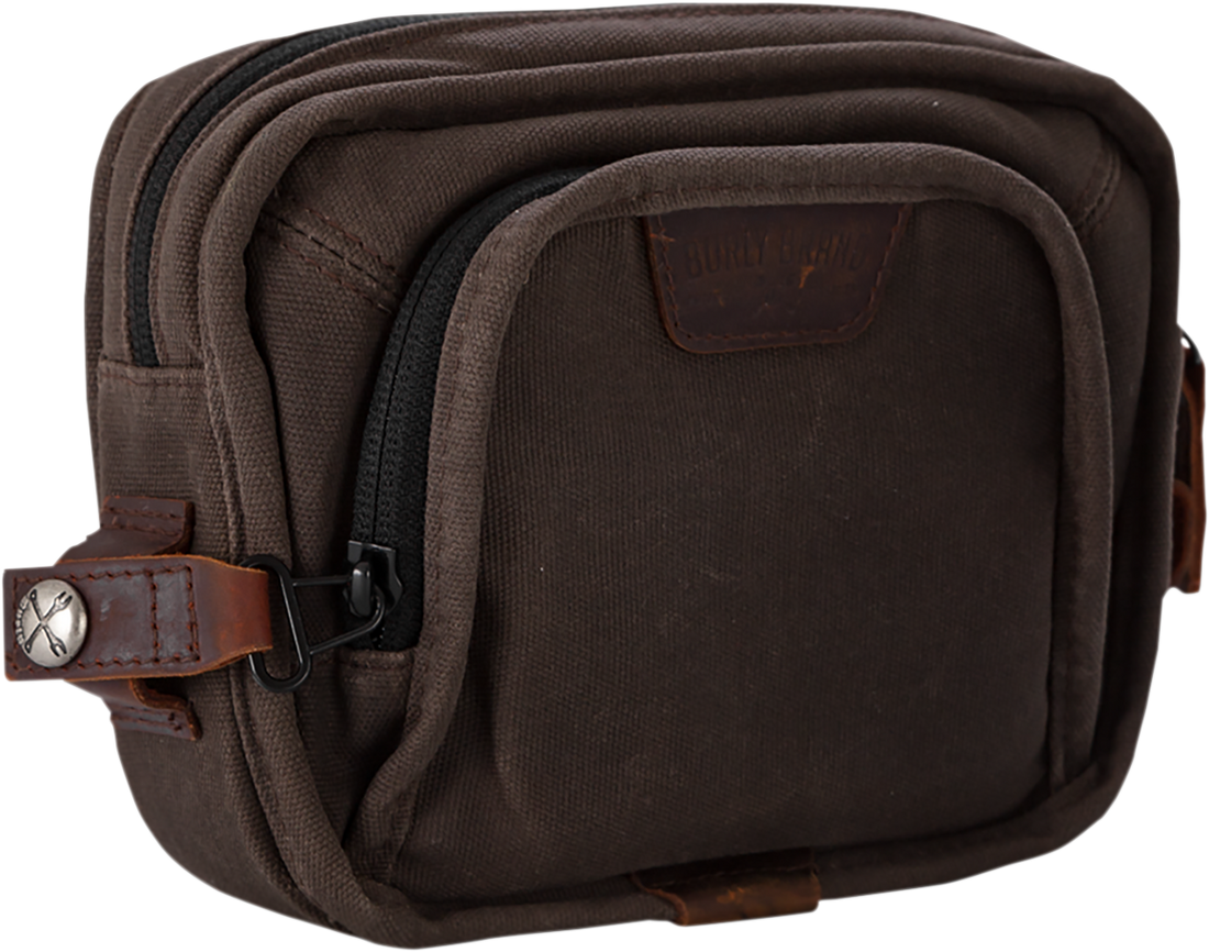 3510-0097 - BURLY BRAND Handlebar Bag - Dark Oak B15-1012D