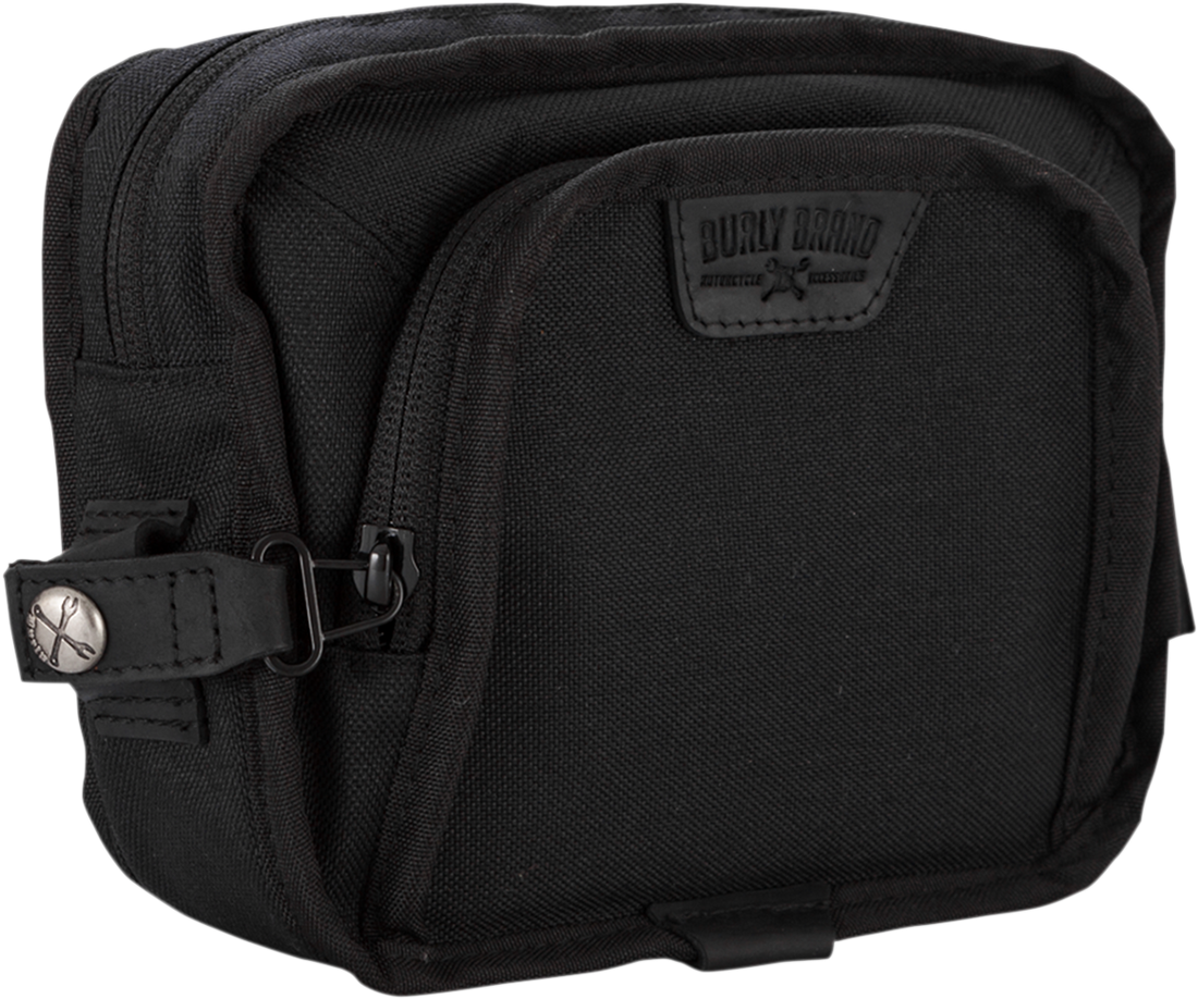 3510-0098 - BURLY BRAND Handlebar Bag - Black Cordura B15-1012B