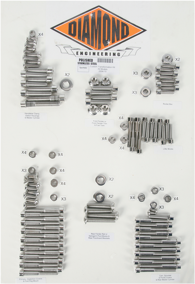 2401-0271 - DIAMOND ENGINEERING Transformation Bolt Kit - XL DE8008H