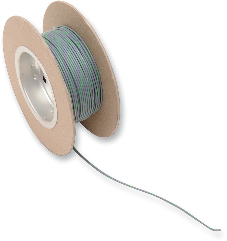 2120-0514 - NAMZ 100' Wire Spool - 18 Gauge - Gray/Green NWR-85-100