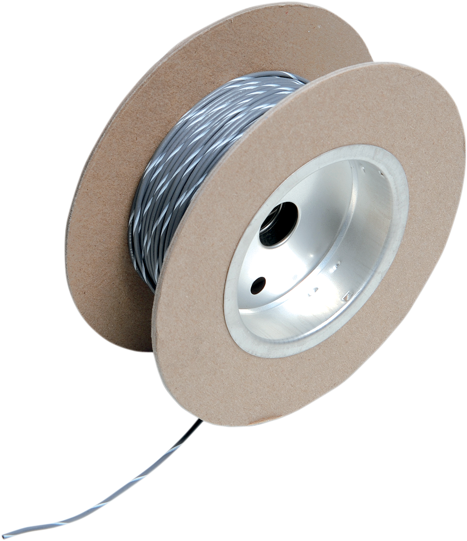 2120-0515 - NAMZ 100' Wire Spool - 18 Gauge - Gray/White NWR-89-100