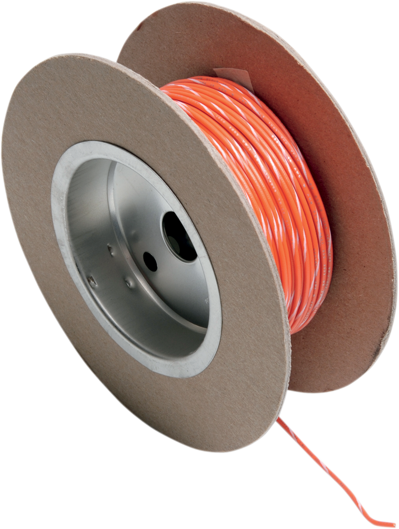 2120-0518 - NAMZ 100' Wire Spool - 18 Gauge - Orange/White NWR-39-100