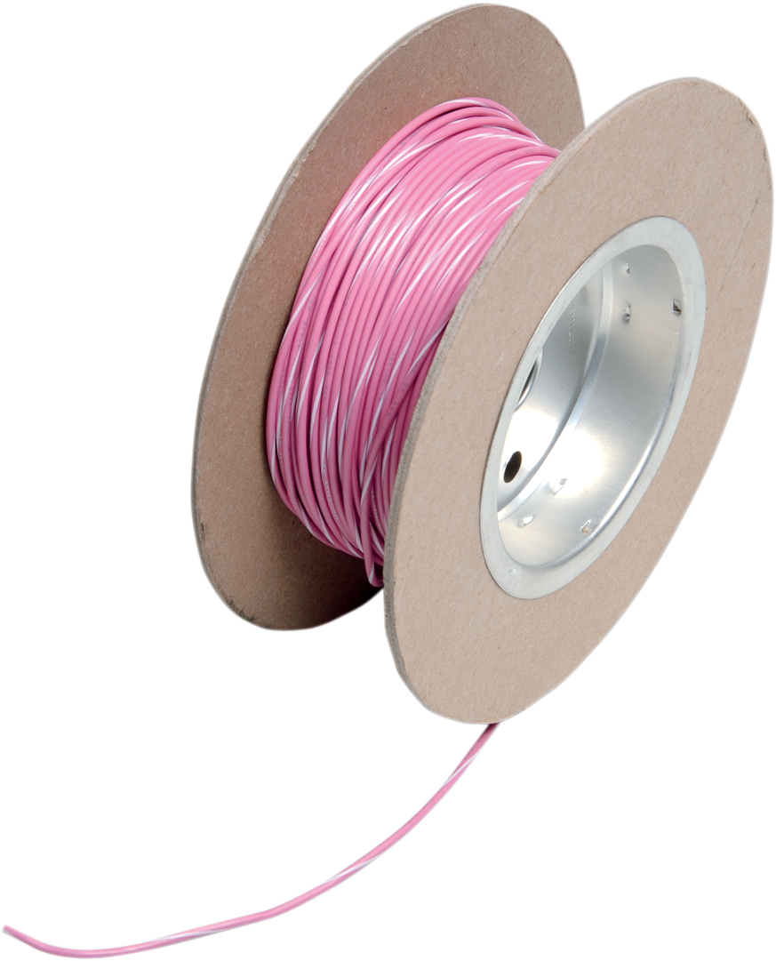 2120-0519 - NAMZ 100' Wire Spool - 18 Gauge - Pink/White NWR-109-100