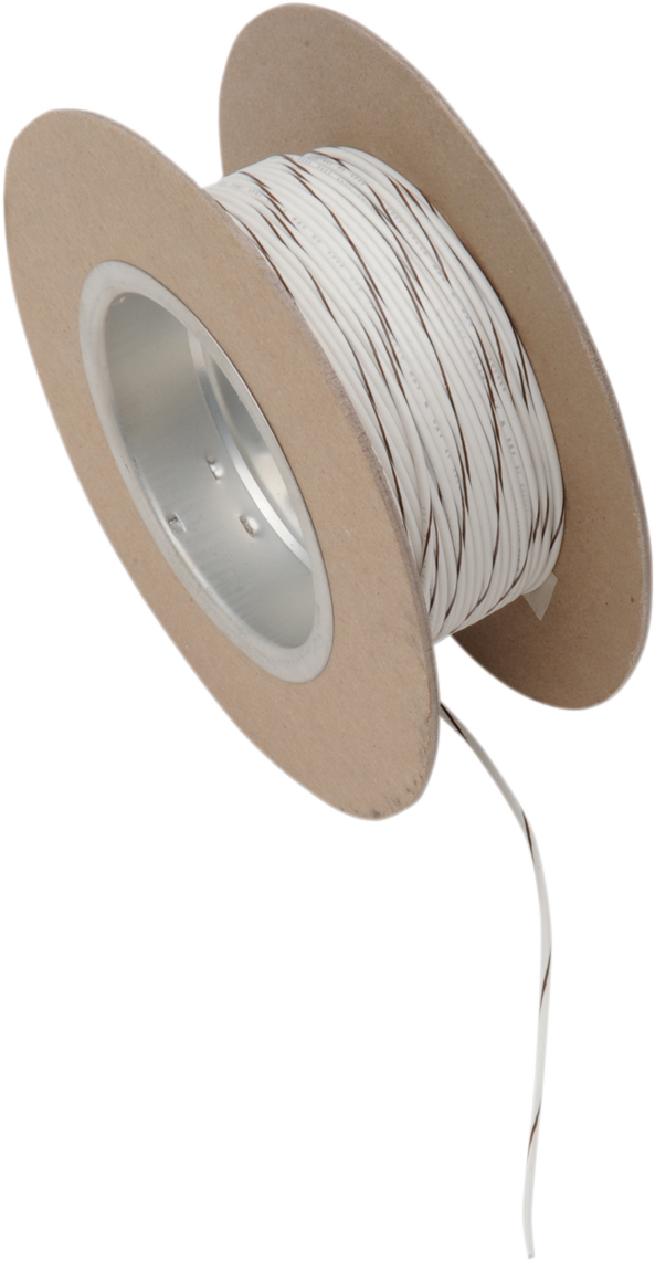 2120-0525 - NAMZ 100' Wire Spool - 18 Gauge - White/Brown NWR-91-100