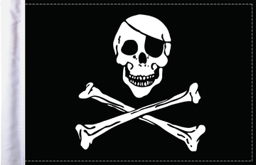 0521-0440 - PRO PAD Jolly Roger Flag - 6" x 9" FLG-JR