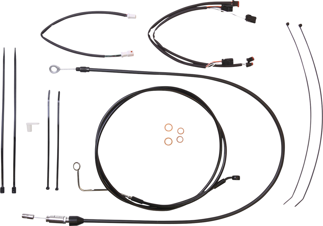 0662-1049 - MAGNUM Control Cable Kit - XR - Black 4861141
