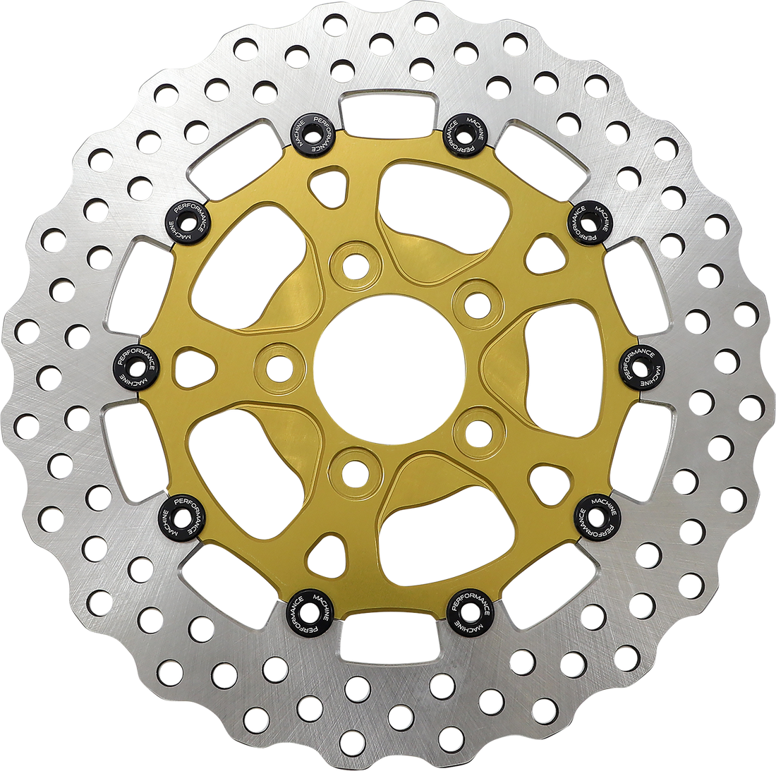 1710-4298 - PERFORMANCE MACHINE (PM) Rear Dominator Rotor - 11.5" - Gold 0133-1536S-G