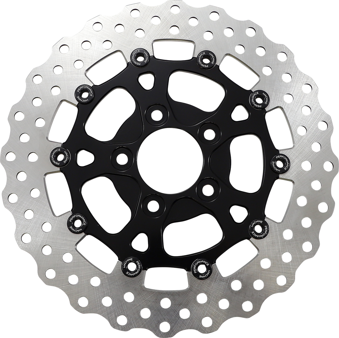 1710-4297 - PERFORMANCE MACHINE (PM) Rear Dominator Rotor - 11.5" - Black 0133-1536S-B