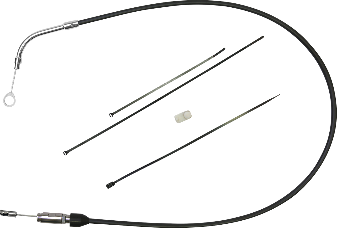 0652-2869 - DRAG SPECIALTIES Clutch Cable - Upper - 43" - Black/Chrome 4323504HE