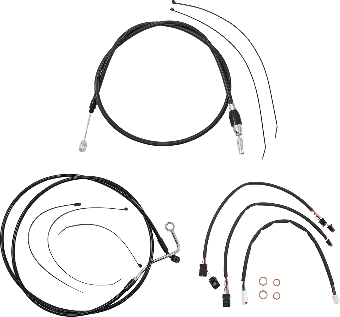 0662-1050 - MAGNUM Control Cable Kit - XR - Black 4861142