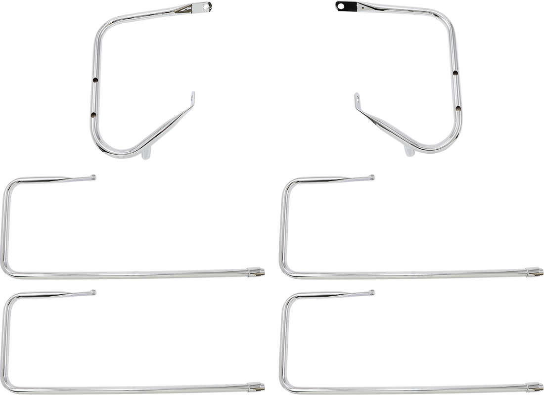 3501-1247 - DRAG SPECIALTIES Saddlebag Rail - Chrome - FLT '09 - '13 21038