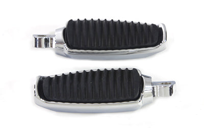 27-0325 - Chrome Footpeg Set with Rubber Inlay