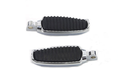 27-0326 - Chrome Footpeg Set with Rubber Inlay