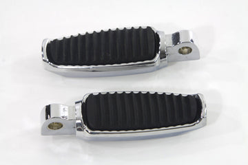 27-0327 - Chrome Footpeg Set with Rubber Inlay