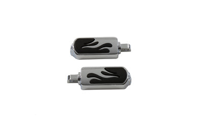 27-0558 - Chrome Flame Style Footpeg Set