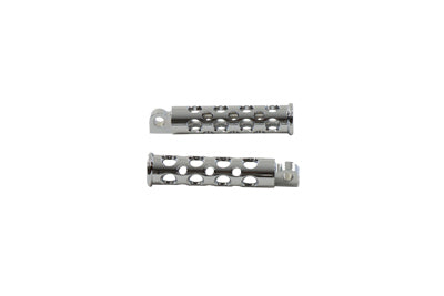 27-0585 - Chrome Hole Shot Style Footpeg Set