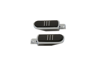 27-0699 - Chrome Footpeg Set with Rubber Inlay