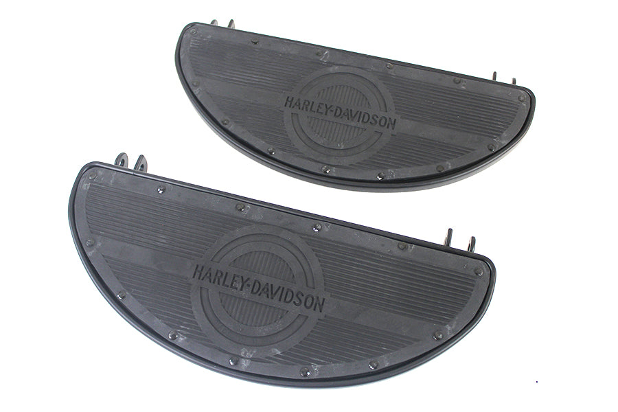 27-1021 - Replica Driver Matte Black Footboard Set with Logo