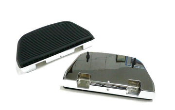 27-1123 - Chrome Ribbed Rear Passenger Footboard Kit