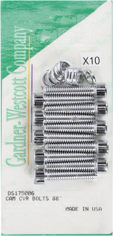 DS175006 - GARDNER-WESTCOTT Cam Cover Bolts - Twin Cam P-10-18-06