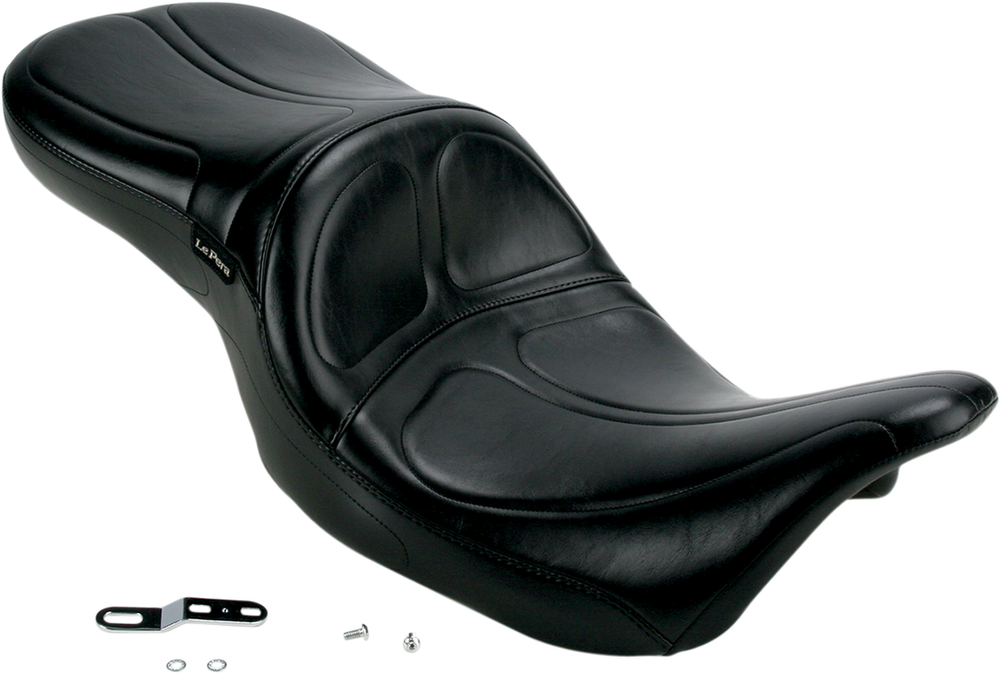 0801-0379 - LE PERA Maverick Seat - w/ Backrest - Stitched - Black - FL '08-'22 LK-957