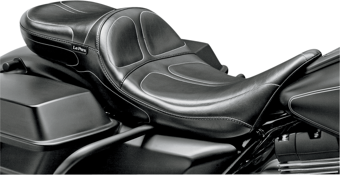 0801-0476 - LE PERA Maverick Daddy Long Legs Seat  - Black - Stitched - FL LK-957DL