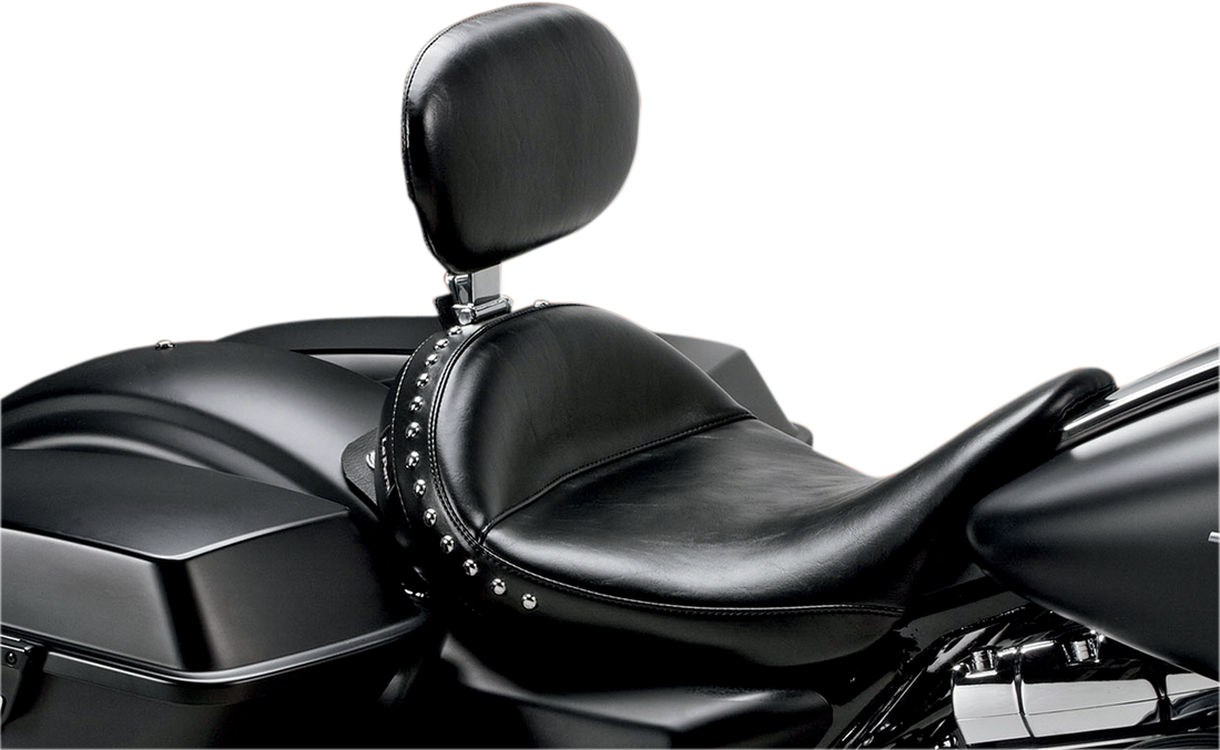0801-0708 - LE PERA Monterey Solo Seat - With Driver Backrest - Smooth - Black - FL LK-697BR