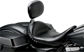 0801-0708 - LE PERA Monterey Solo Seat - With Driver Backrest - Smooth - Black - FL LK-697BR