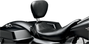 0801-0762 - LE PERA Bare Bones Solo Seat - w/ Removable Drivers Backrest - Smooth - Black - FL LK-005BR