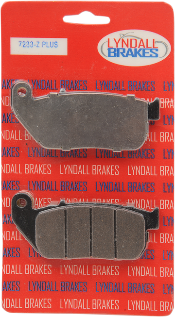 1720-0031 - LYNDALL RACING BRAKES LLC Z-Plus Brake Pads - Sportster 7233-Z+