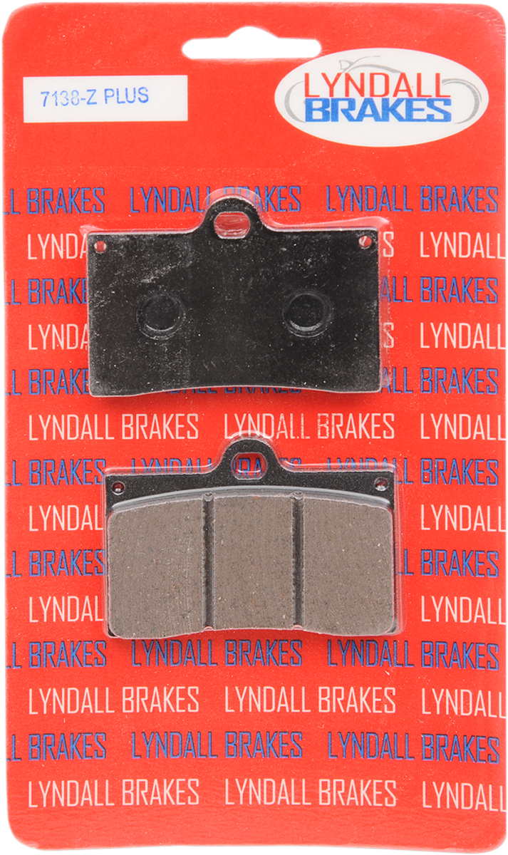 1720-0034 - LYNDALL RACING BRAKES LLC Z-Plus Brake Pads - Brembo 7138-Z+