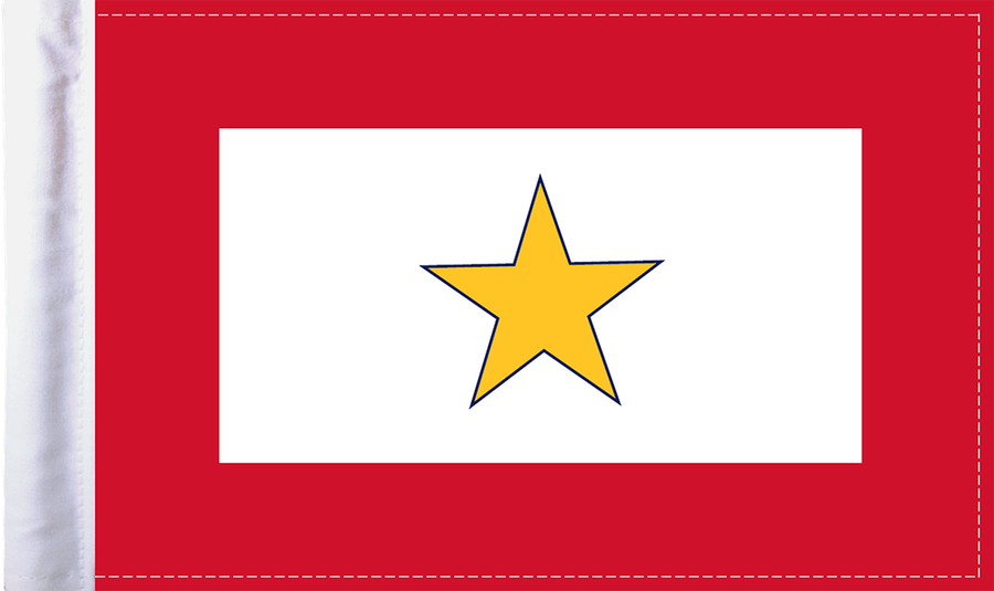 0521-1232 - PRO PAD Gold Star Flag - 6" x 9" FLG-GS