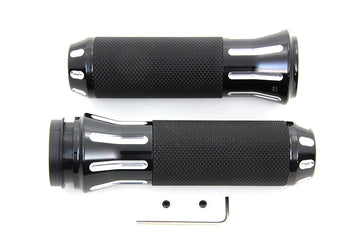 28-0926 - Black Cobra Style Handlebar Grip Set
