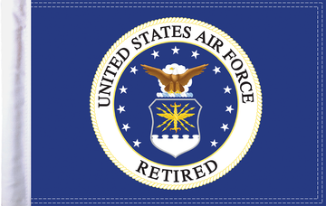 0521-1393 - PRO PAD Retired Air Force Flag - 10" x 15" FLG-RETAF15