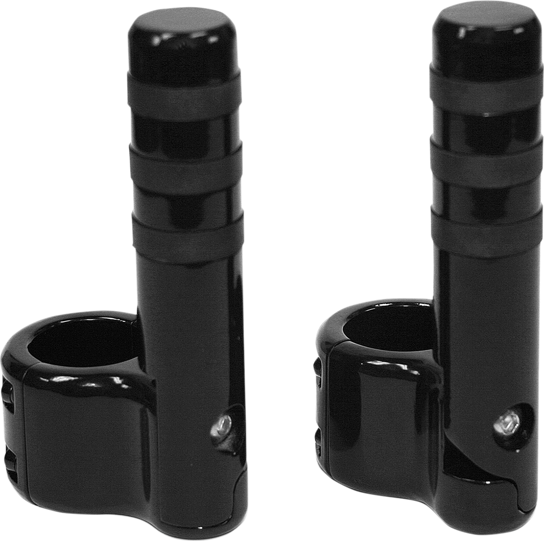 1624-0257 - LINDBY Clamp-On 3-Band Footpeg - Black BL715