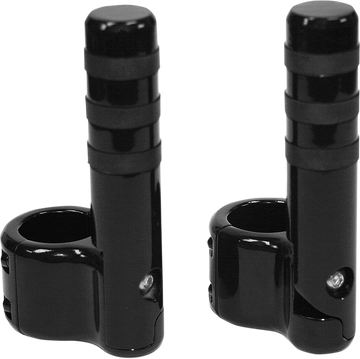 1624-0257 - LINDBY Clamp-On 3-Band Footpeg - Black BL715