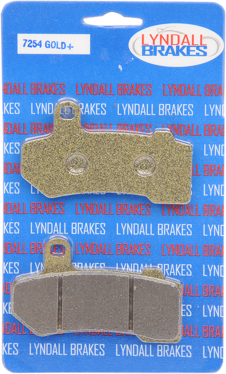 1720-0065 - LYNDALL RACING BRAKES LLC Gold-Plus Brake Pads - Harley-Davidson 7254-GPLUS