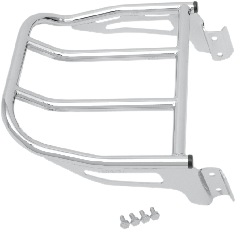 1510-0097 - MOTHERWELL 2-Up Backrest Luggage Rack - Chrome MWL-167-06-CH