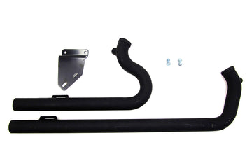 29-0211 - Exhaust Drag Pipe Set Black Shotgun Style