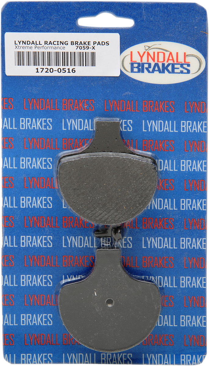 1720-0516 - LYNDALL RACING BRAKES LLC X-Treme Brake Pads - Harley-Davidson 7059X