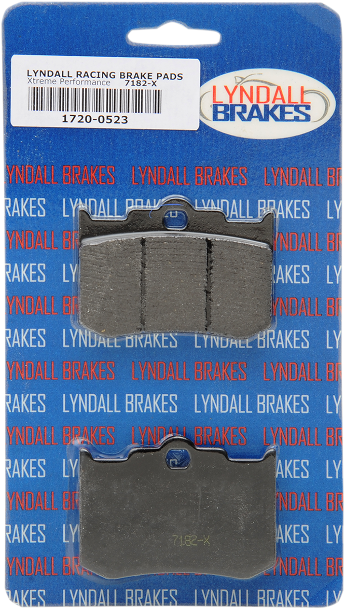 1720-0523 - LYNDALL RACING BRAKES LLC X-Treme Brake Pads - 4-Piston 7182X