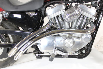 30-0004 - Curved Radius Exhaust Header Set Chrome