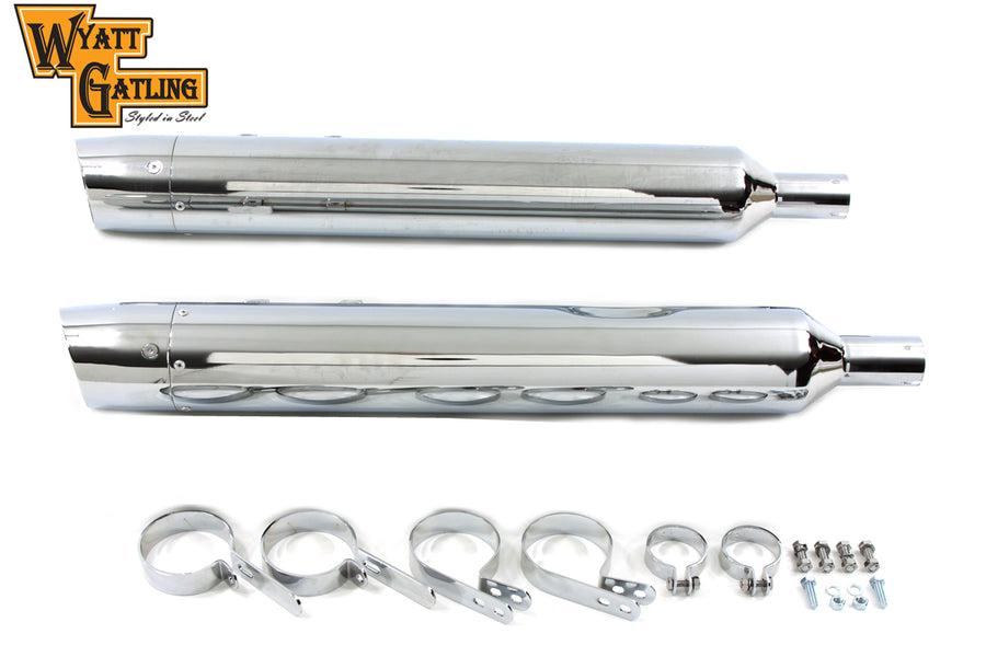 30-0629 - Wyatt Gatling Muffler Set with Billet End Tips